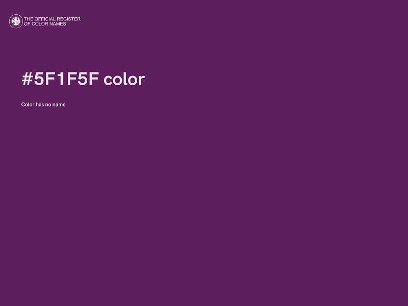 #5F1F5F color image