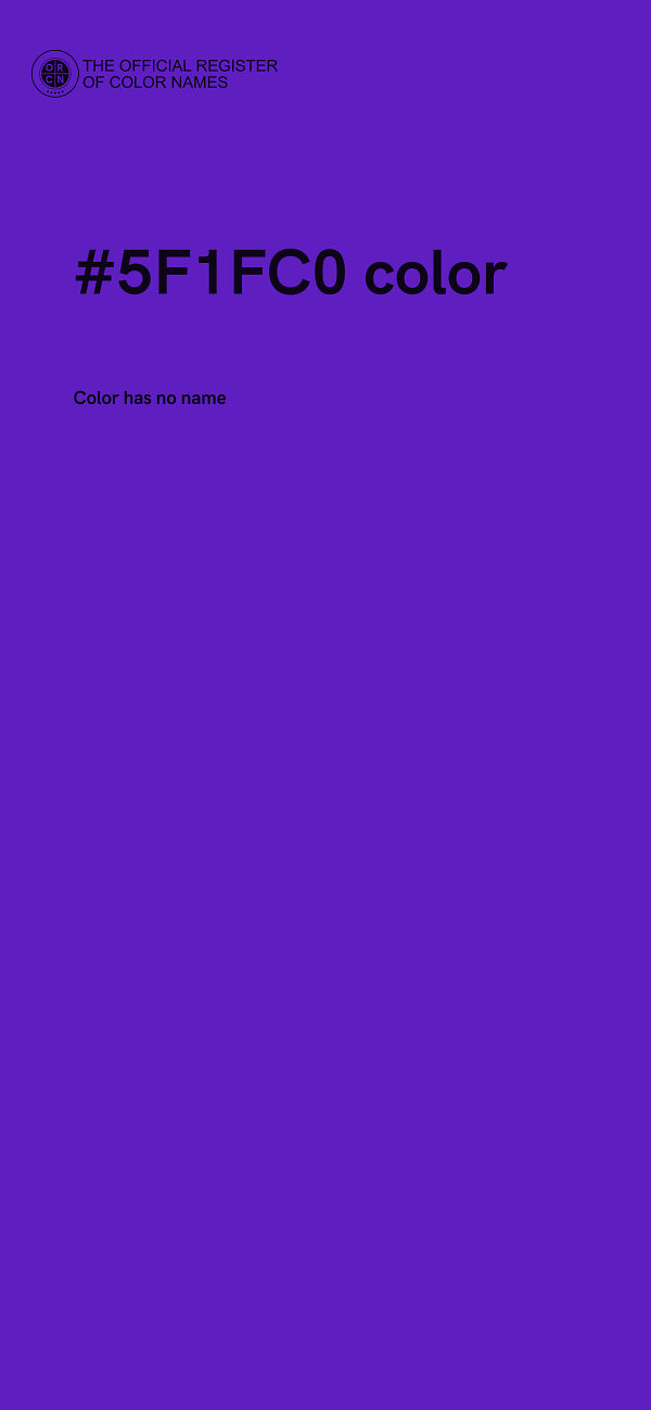 #5F1FC0 color image
