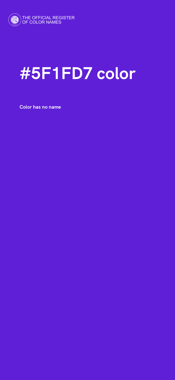 #5F1FD7 color image