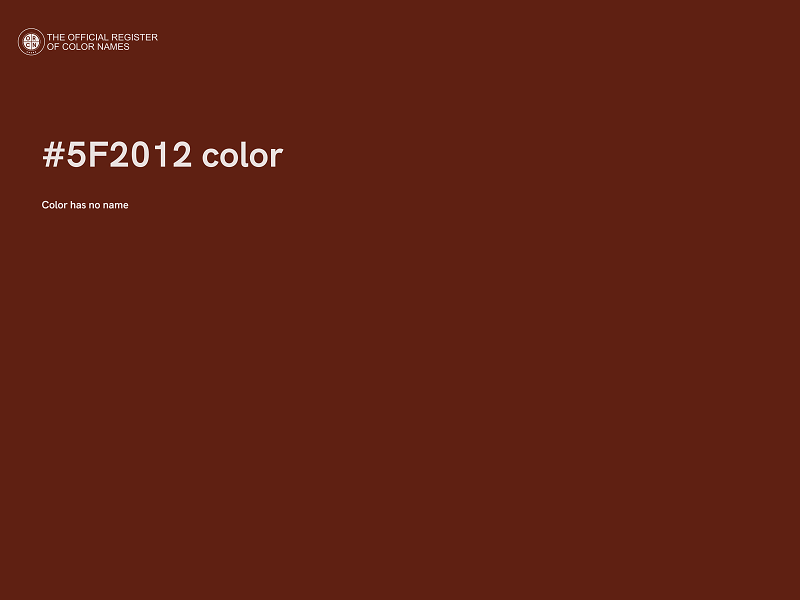 #5F2012 color image