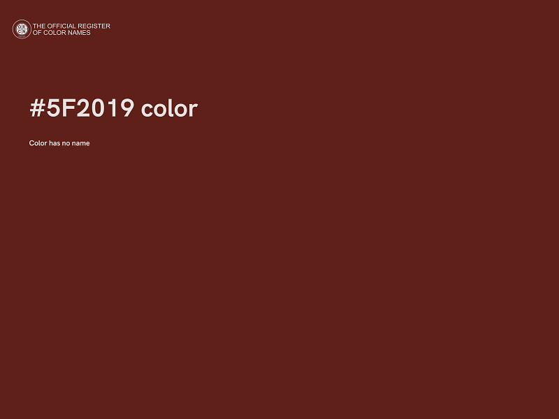 #5F2019 color image