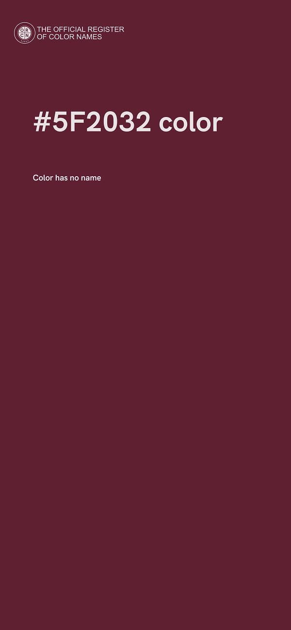 #5F2032 color image