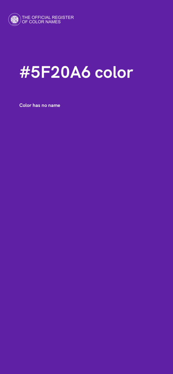 #5F20A6 color image