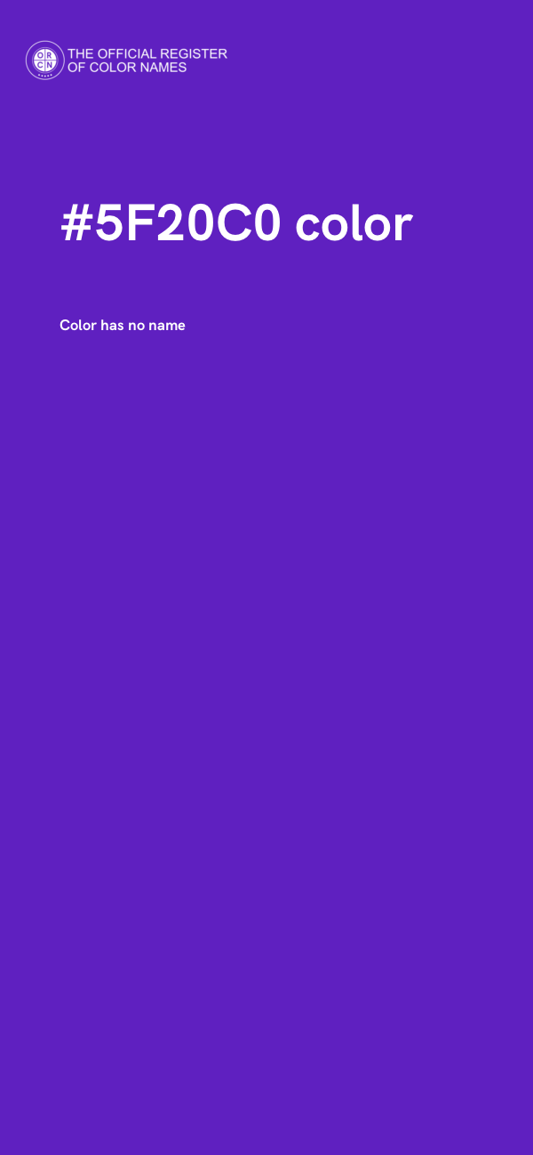 #5F20C0 color image