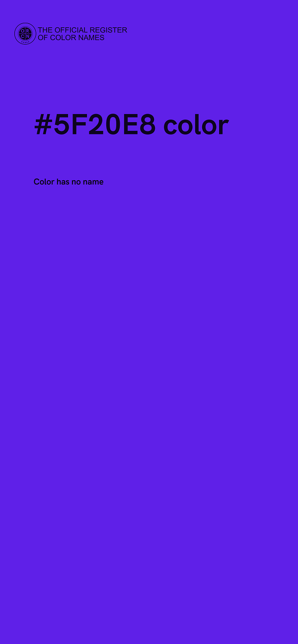 #5F20E8 color image