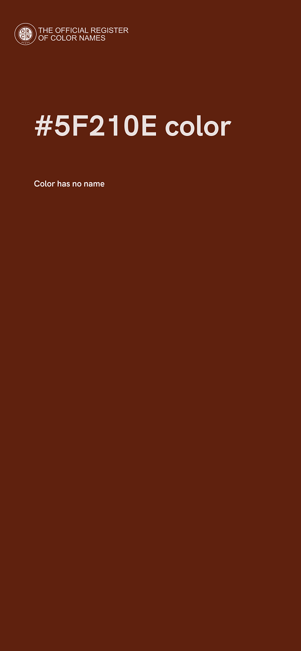 #5F210E color image