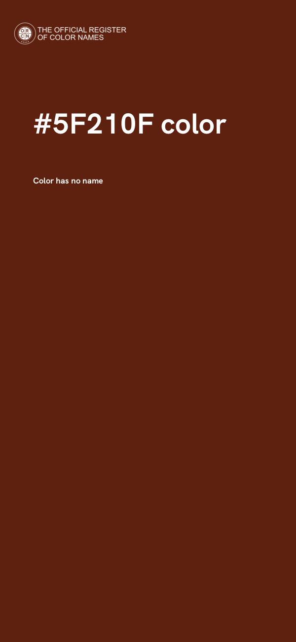 #5F210F color image