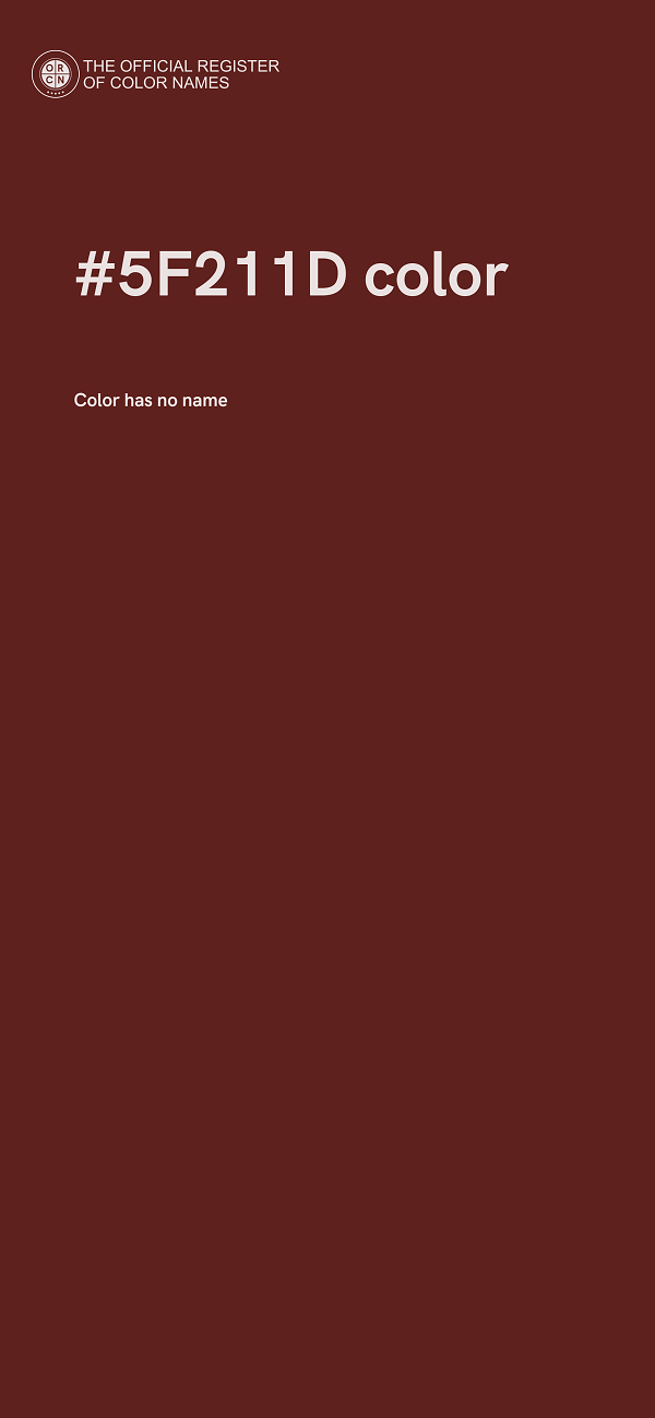 #5F211D color image