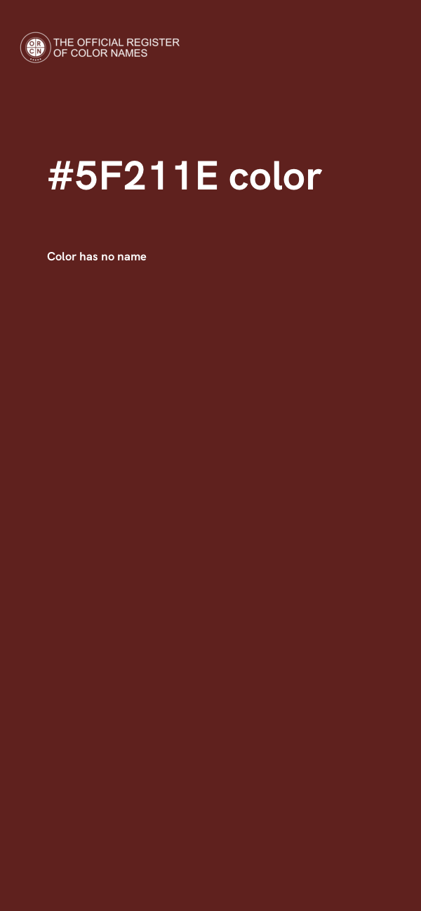 #5F211E color image