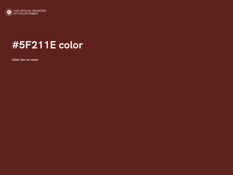 #5F211E color image