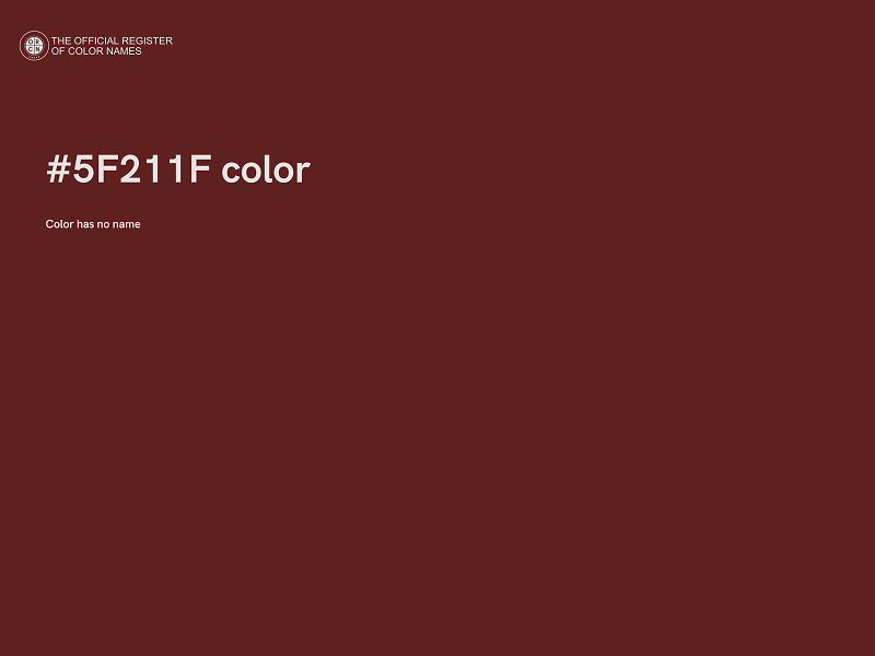 #5F211F color image