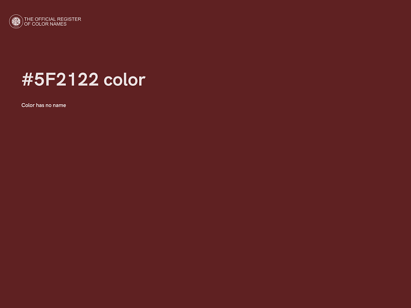 #5F2122 color image