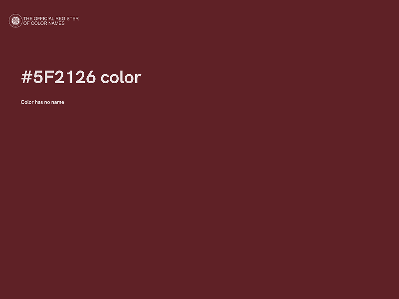 #5F2126 color image