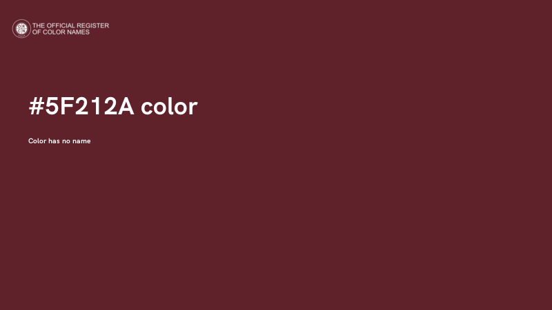 #5F212A color image
