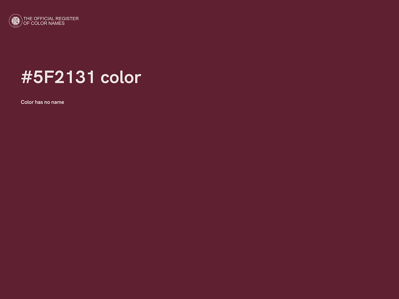 #5F2131 color image