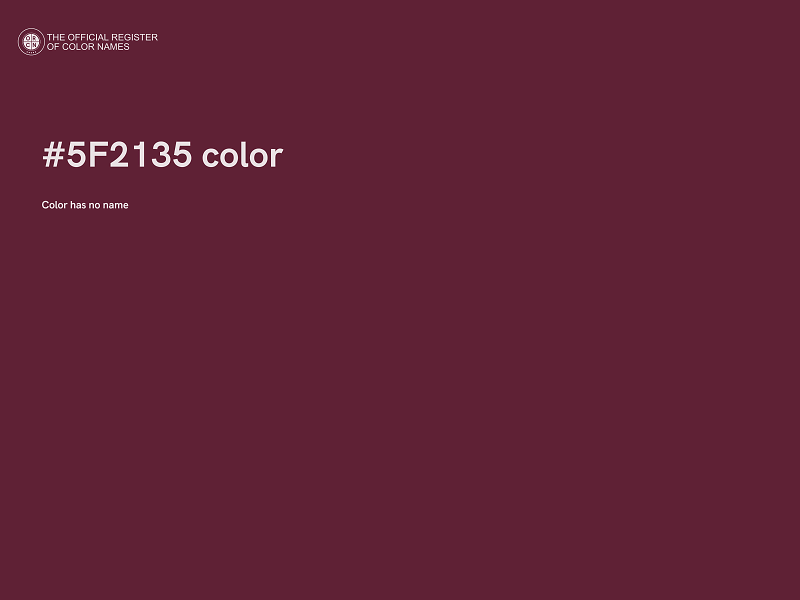 #5F2135 color image