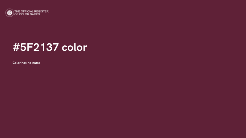 #5F2137 color image