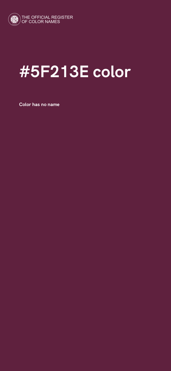 #5F213E color image