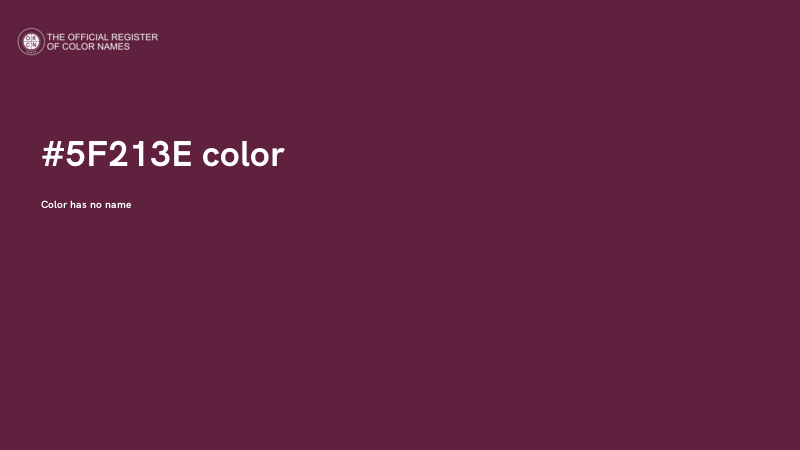 #5F213E color image