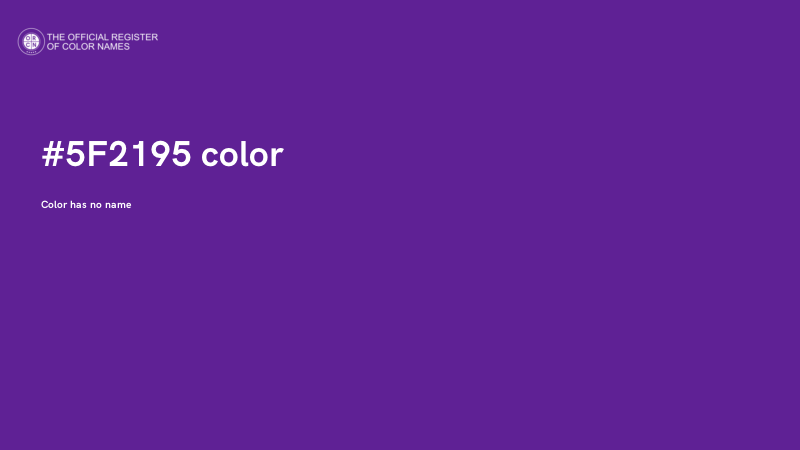 #5F2195 color image