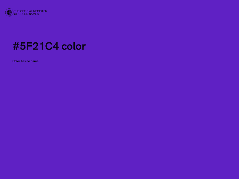 #5F21C4 color image