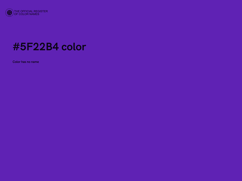 #5F22B4 color image