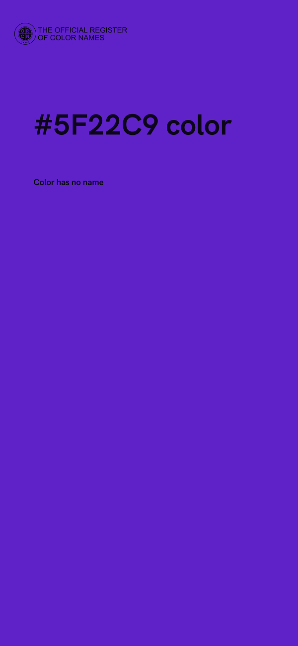 #5F22C9 color image
