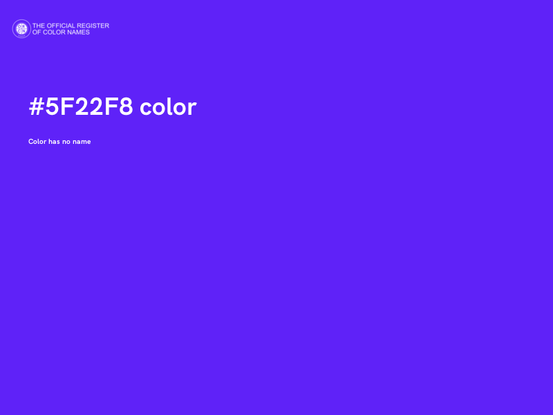 #5F22F8 color image