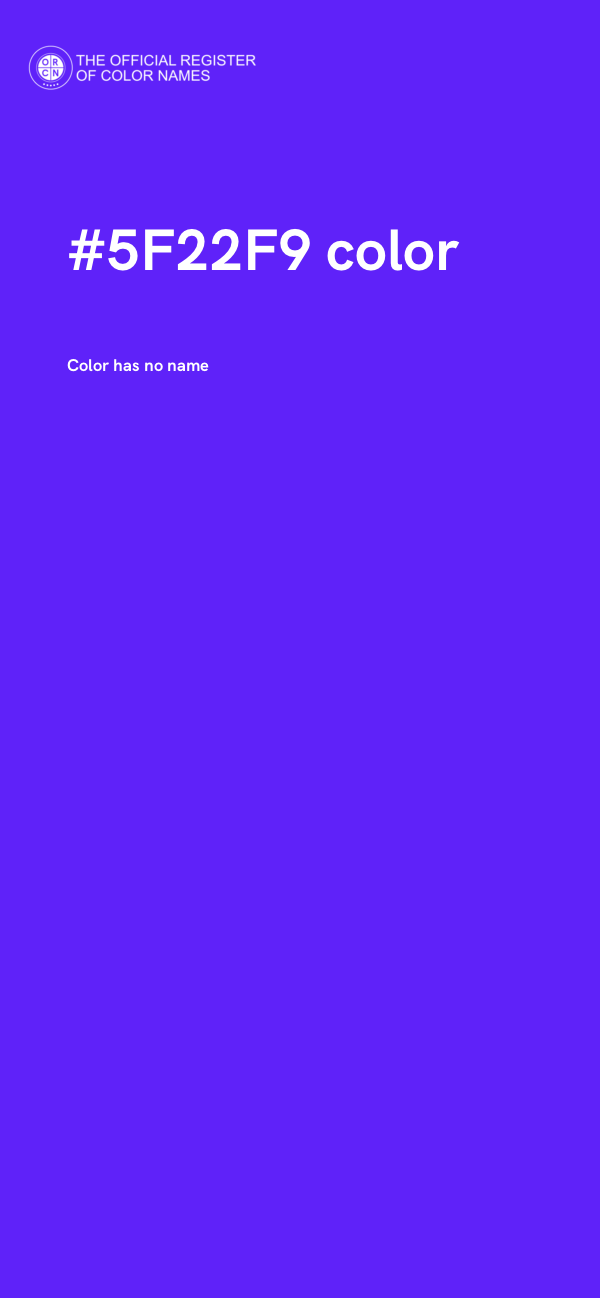 #5F22F9 color image