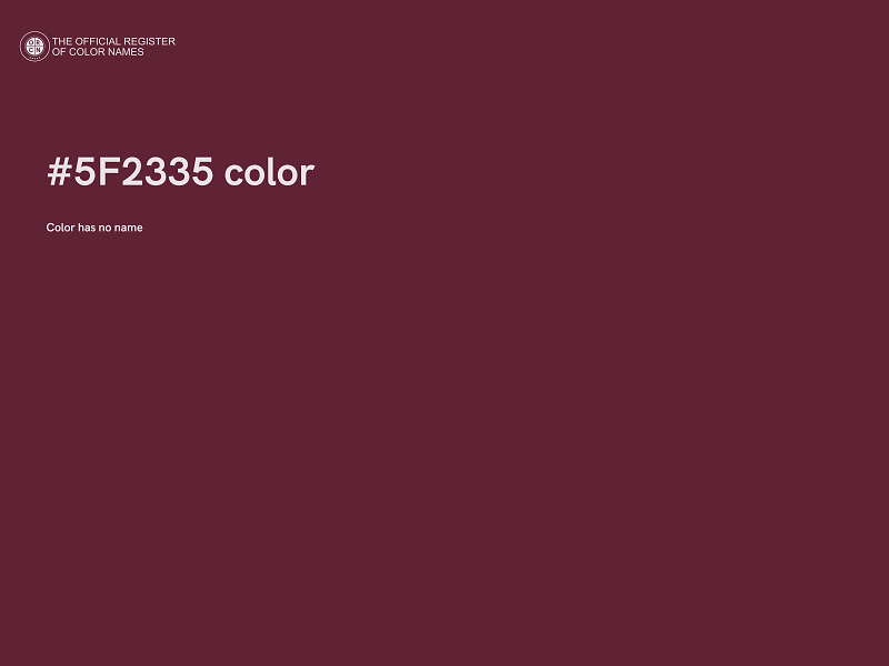 #5F2335 color image