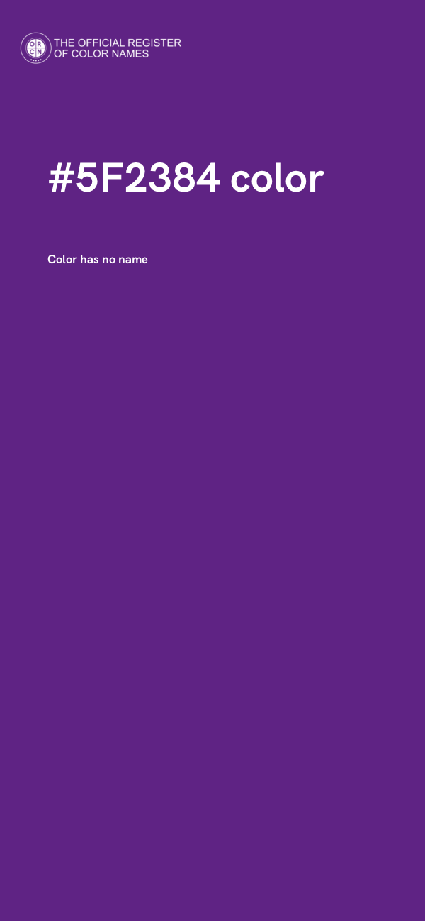 #5F2384 color image