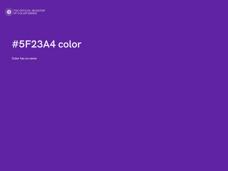 #5F23A4 color image