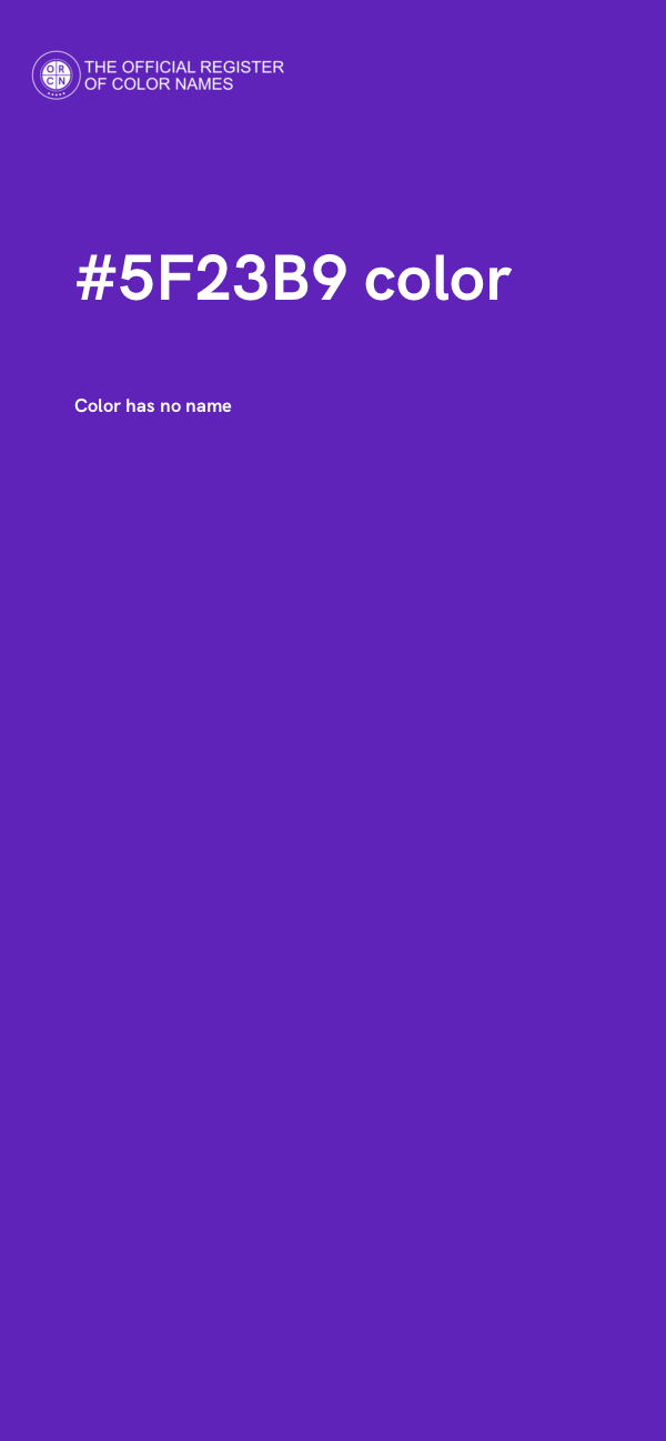 #5F23B9 color image