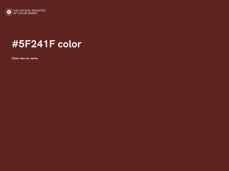 #5F241F color image