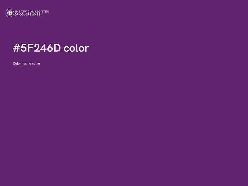 #5F246D color image