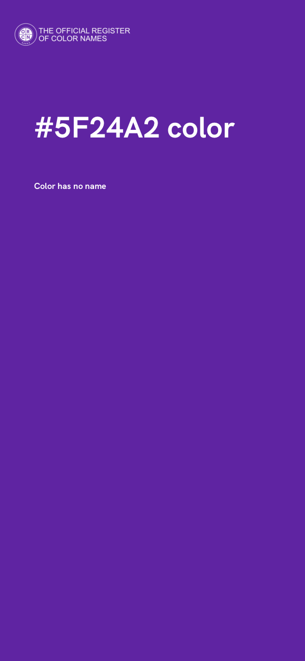 #5F24A2 color image
