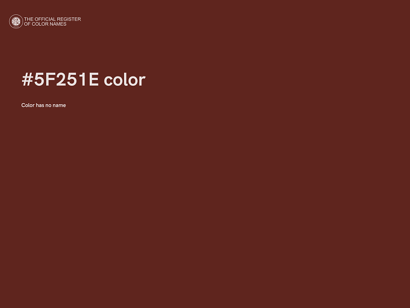#5F251E color image