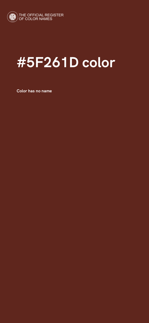 #5F261D color image