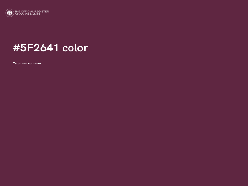 #5F2641 color image