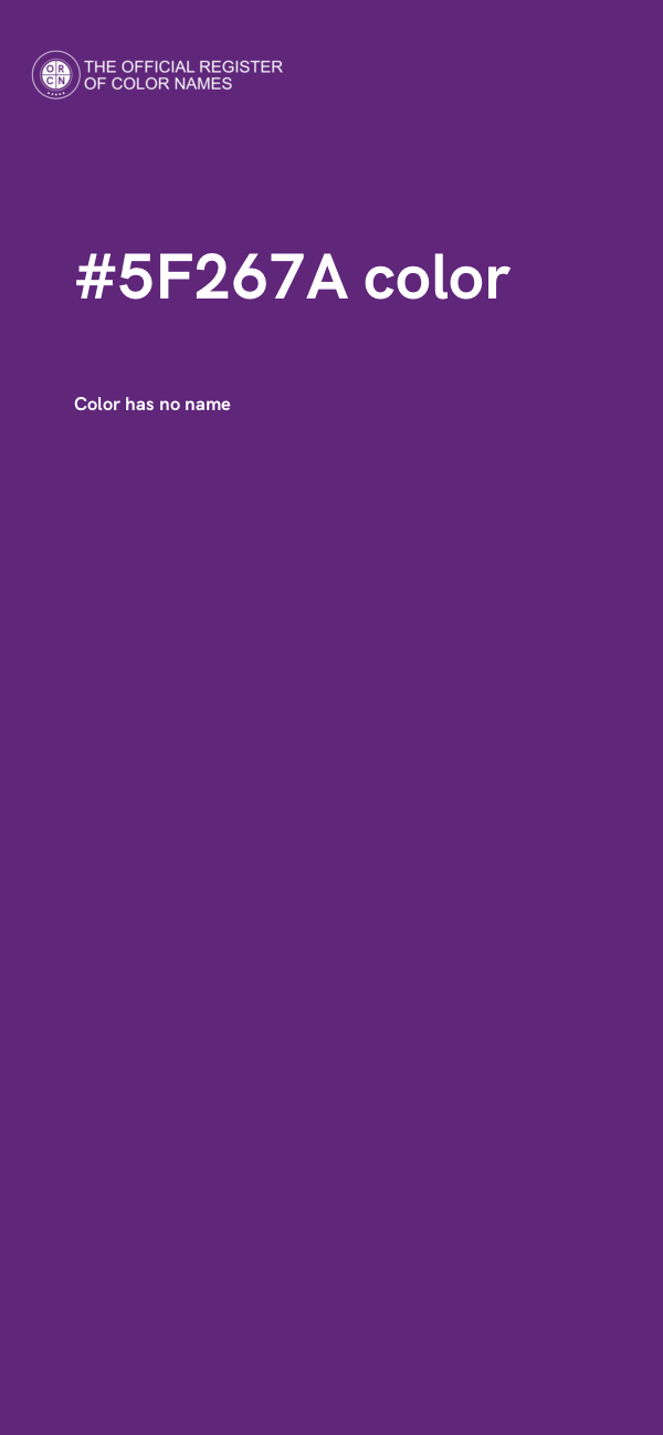 #5F267A color image
