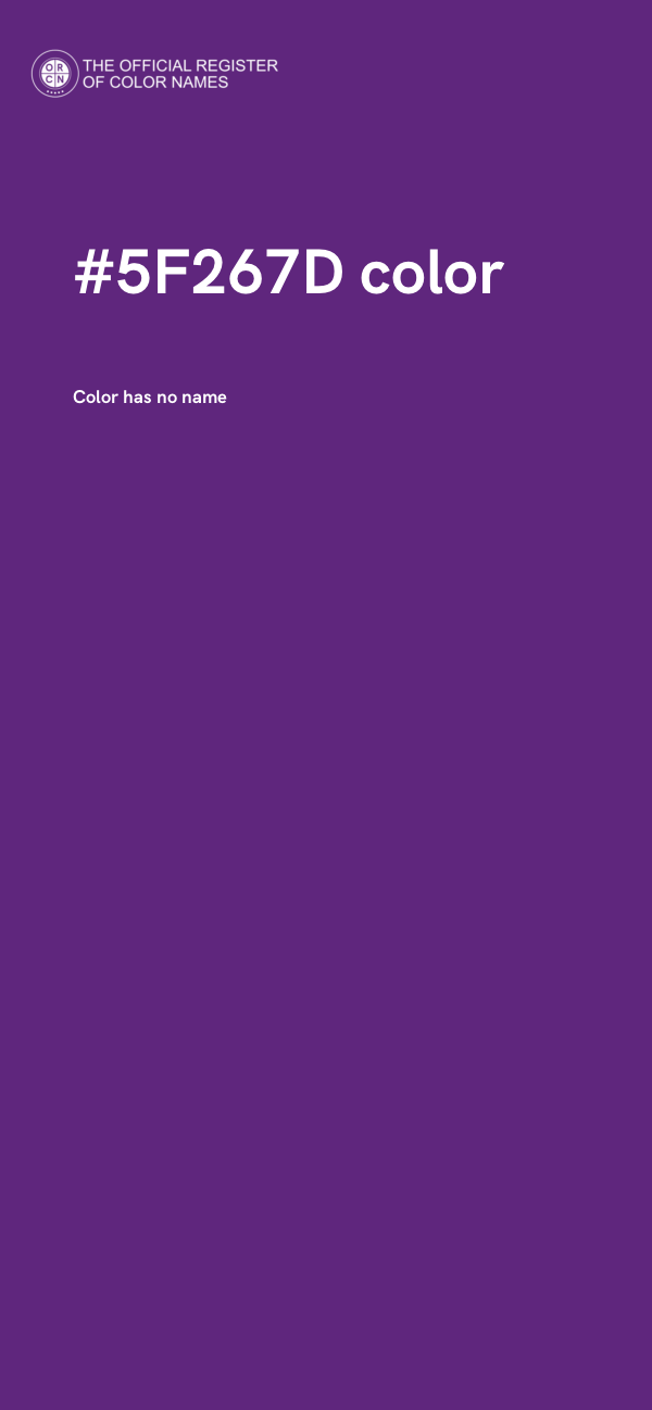 #5F267D color image