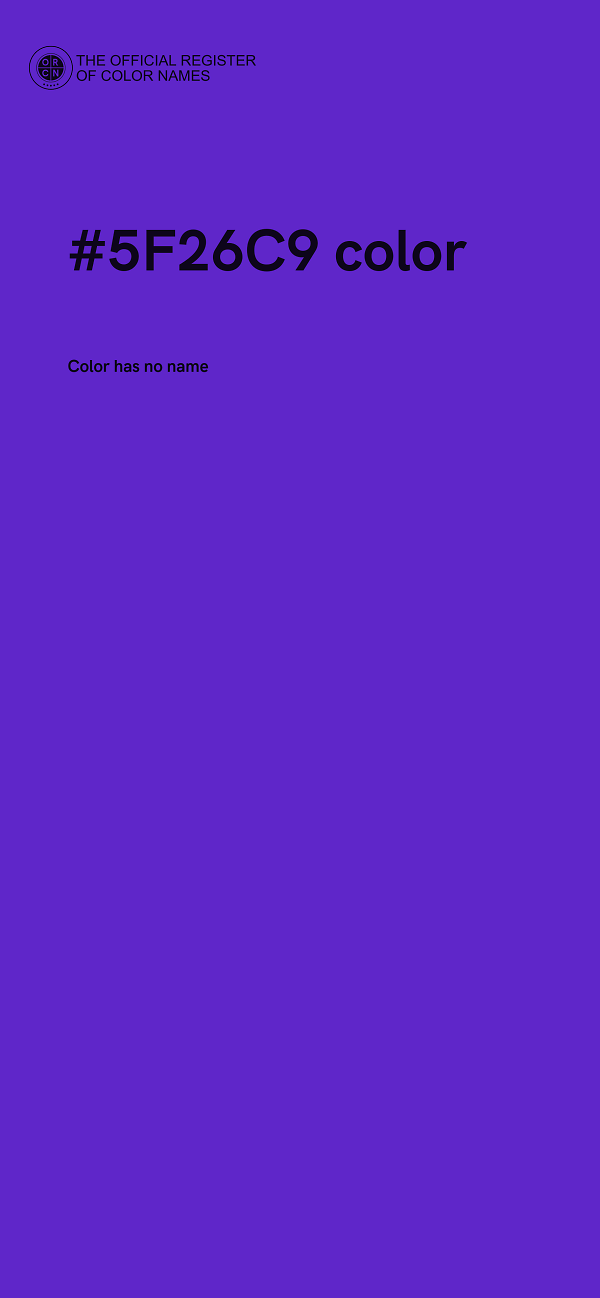 #5F26C9 color image