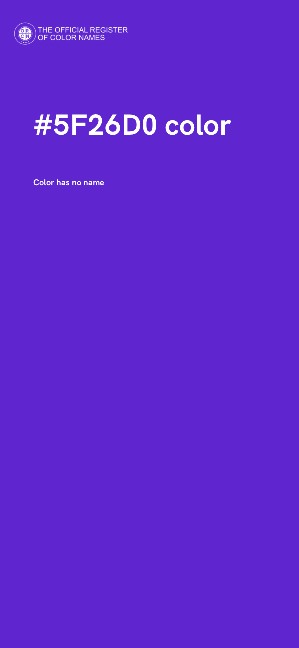 #5F26D0 color image