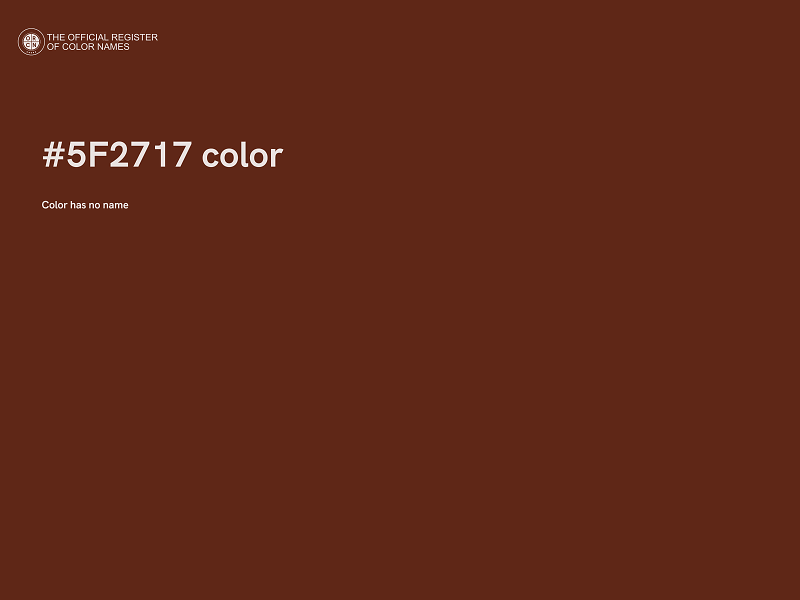 #5F2717 color image