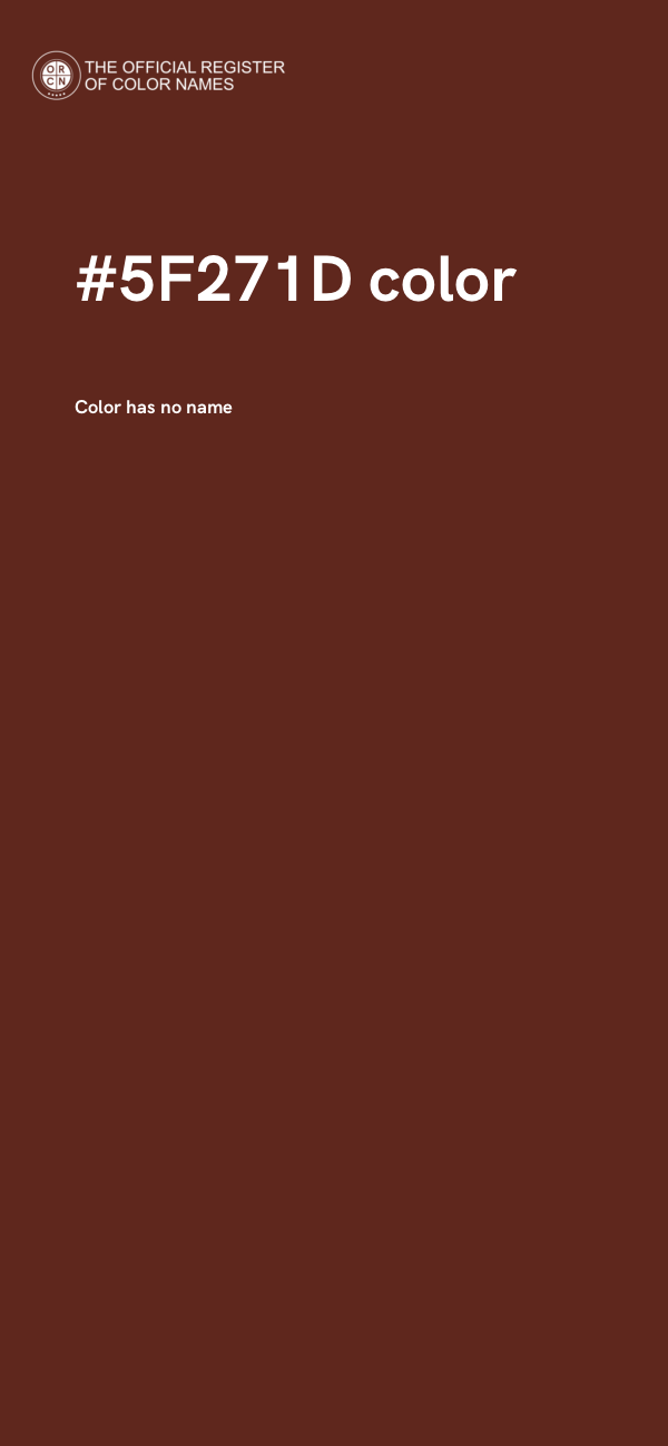 #5F271D color image
