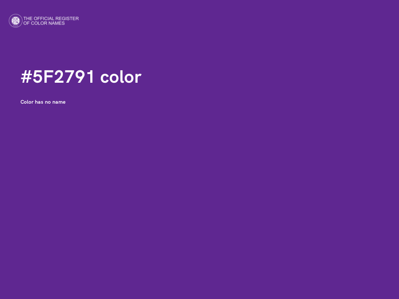 #5F2791 color image