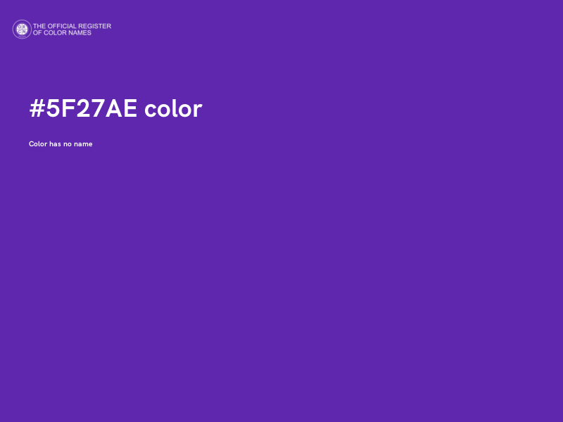 #5F27AE color image