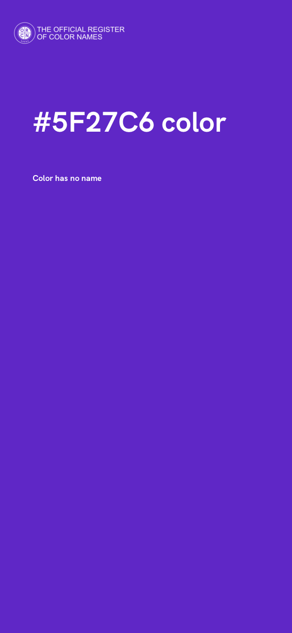 #5F27C6 color image