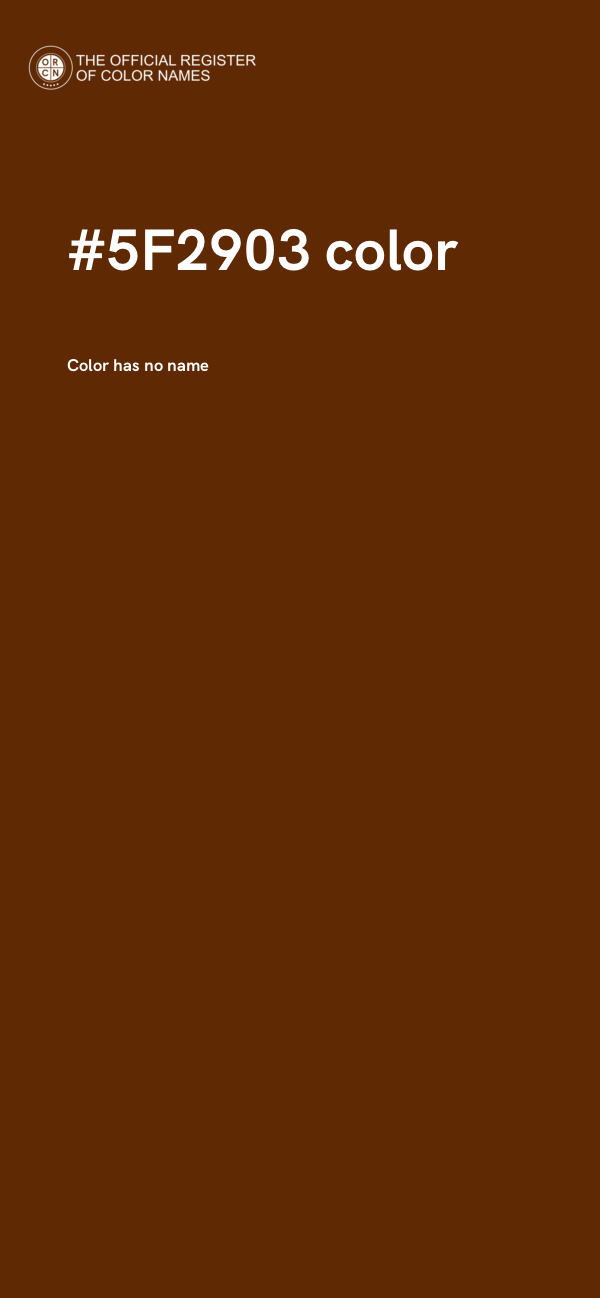 #5F2903 color image