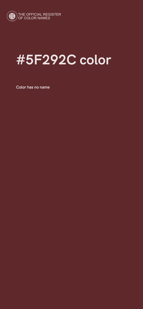 #5F292C color image